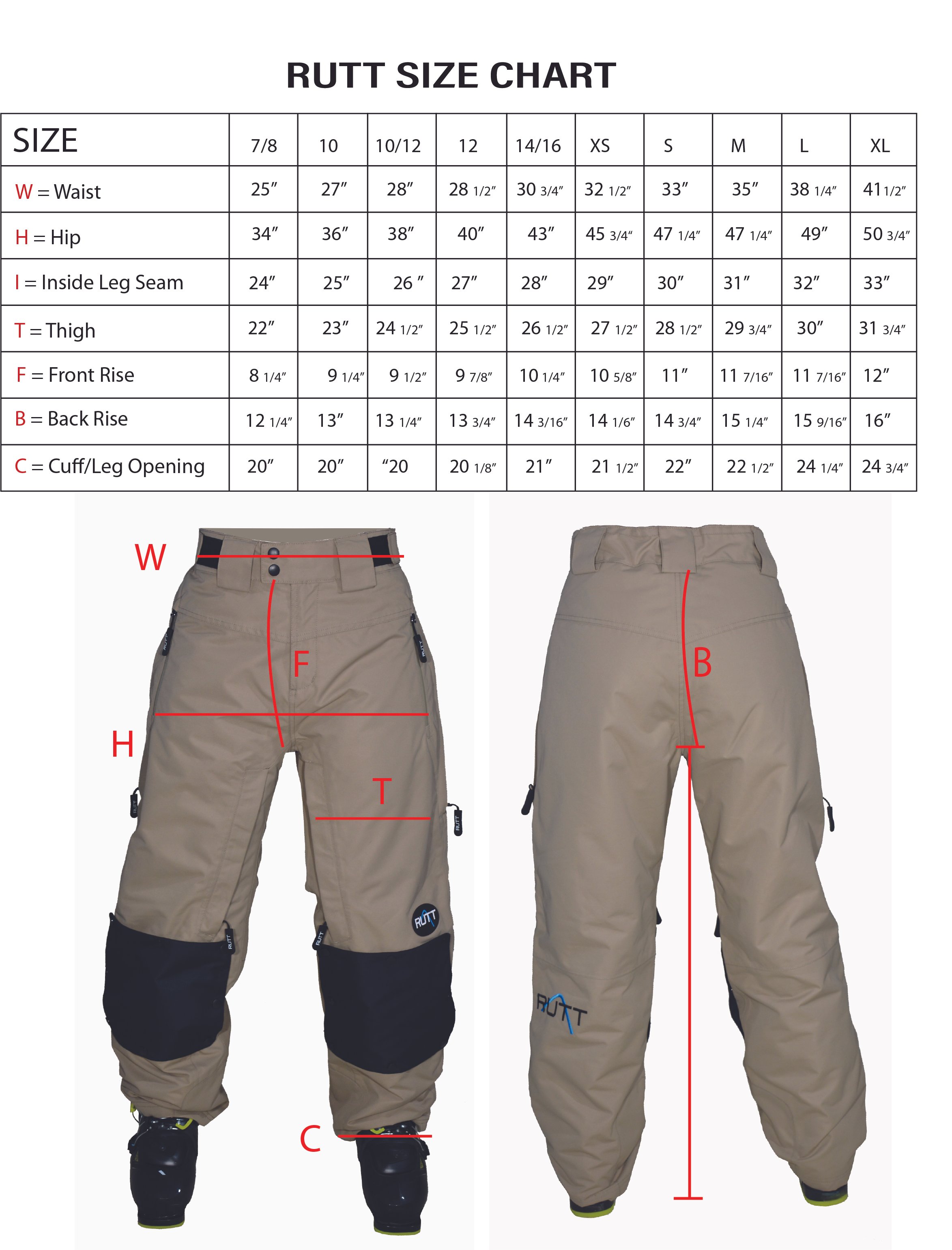 RUTT WORLD CUP MOGUL PANTS, OLIVE INSULATED, w/White Patch Sets